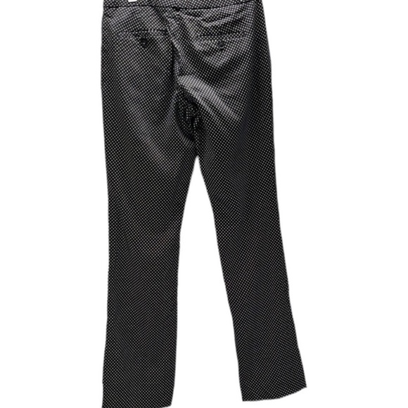 Banana Republic Logan Pant Medium Black White Polka Dot Rayon Viscose - Picture 3 of 7
